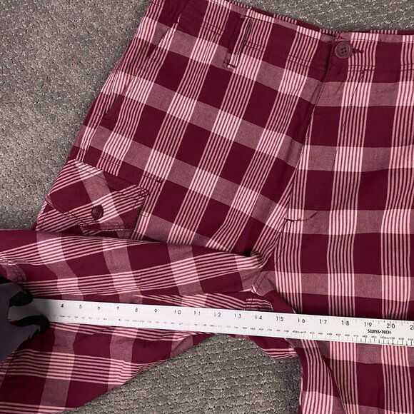 Vintage NWOT Polo Ralph Laruen Cargo Shorts Men's 36 Red Check Plaid - Picture 12 of 12
